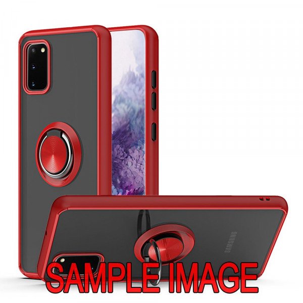 Wholesale Tuff Slim Armor Hybrid Ring Stand Case for Motorola Moto G Power 2021 (Red)